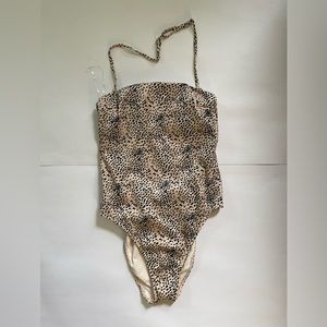 Tan and black Hollister one piece swim